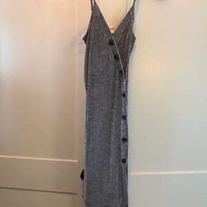 Striped Black and White Women's Dress